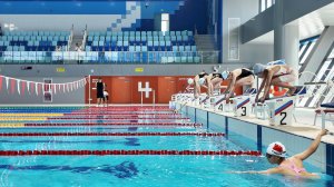 Плавательный бассейн в Спортивном парке Хушань, бюро LYCS