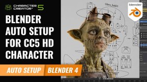 Blender Auto Setup для HD-персонажей из Character Creator 5 | Мощный пайплайн