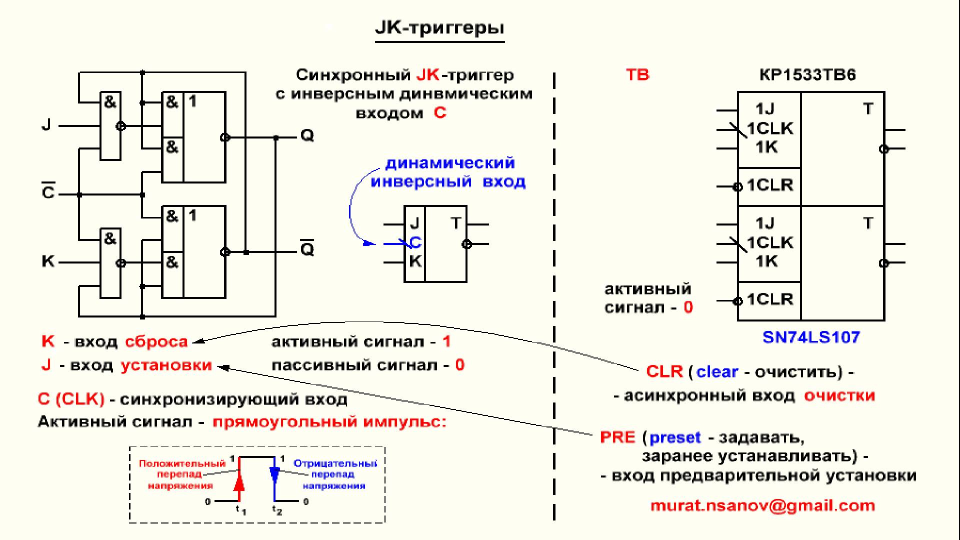 Видеоурок 4.8. JK-триггеры. Часть 2. смотреть онлайн