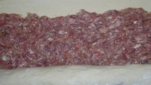 Рулетики из теста с фаршем