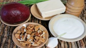 Салат со свеклой и плавленым сыром