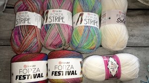 Новинки пряжи ❤️ forza stripe и festival 💥 Подарок от Ольги ! Я в шоке 🎁