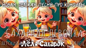 Волшебная тетрадь. ЛЁЛЯ САХАРОК. Новая детская песня про сладкую девочку Олю, которая любит конфеты