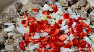 Рагу из куриных желудков