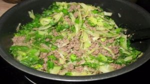 Пирог с мясом и капустой