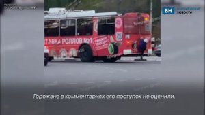 Очередного школьника-зацепера заметили воронежцы около Памятника Славы