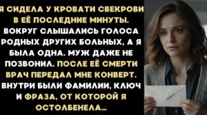 ИСТОРИЯ ИЗ ЖИЗНИ/Я сидела у кровати свекрови в её последние минуты и врач передал мне конверт