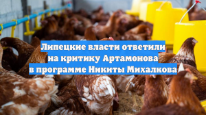 Липецкие власти ответили на критику Артамонова в программе Никиты Михалкова