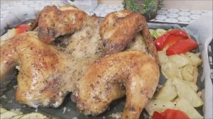 КОРОЛЕВСКИЙ_УЖИН|запеченная_курица_с_овощами_в_духовке|ПОНРАВИТСЯ