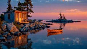 Ambient Chill Beats ~ Sunset Lake Chillout Soundscape | Relax & Focus