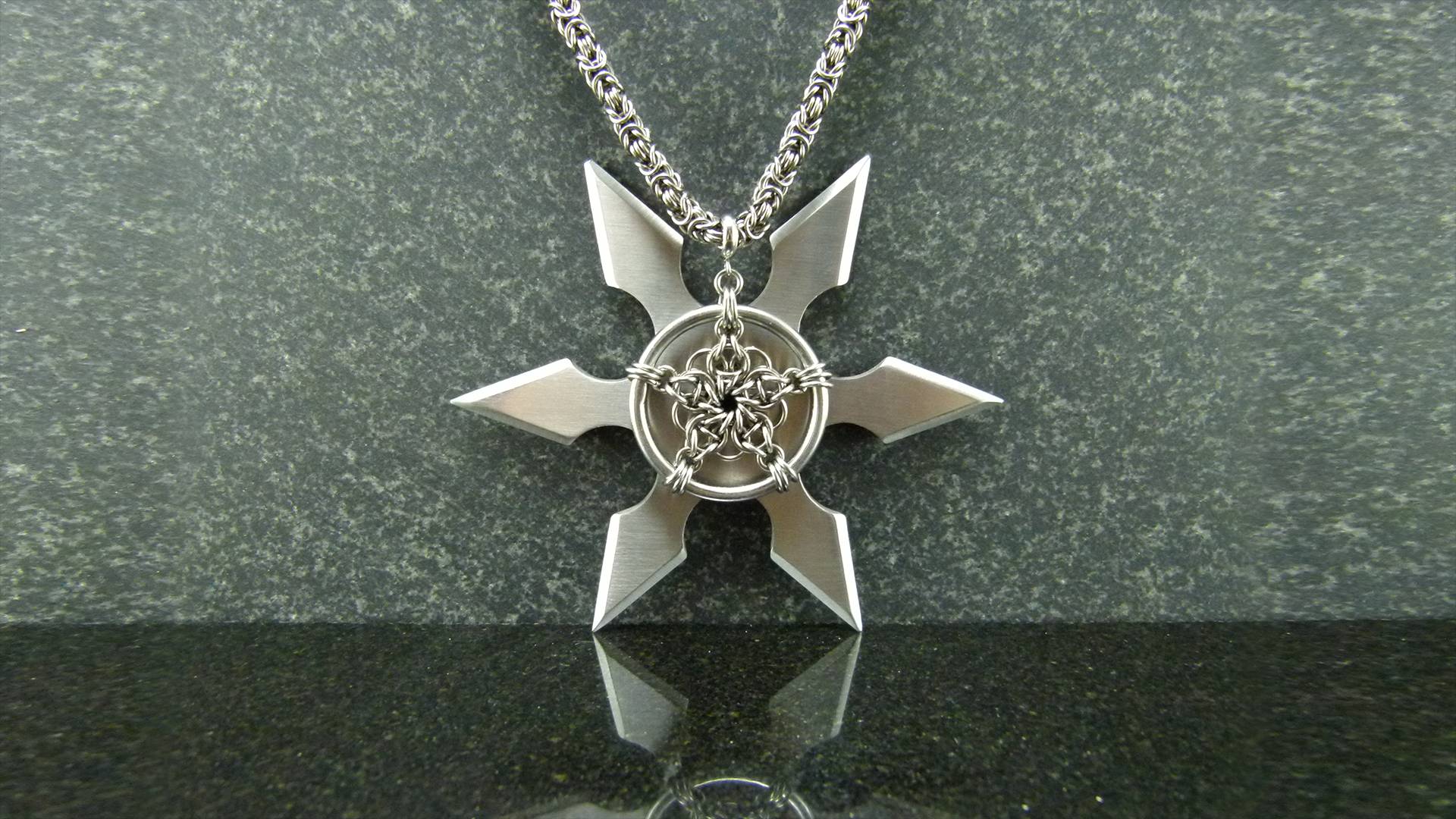 Кельтская звезда. Кольчужное колье.