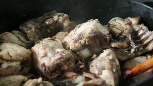 Рагу из курицы со свеклой