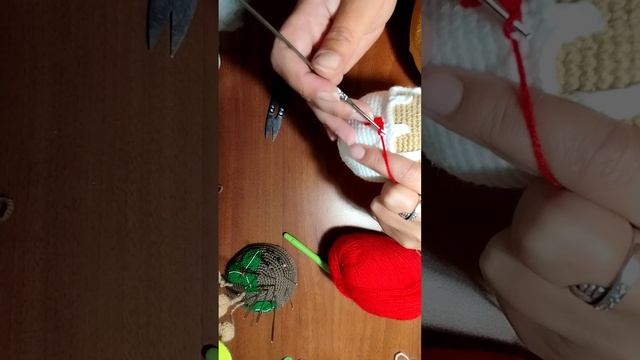 Подготовка к Новому Году. Вязание игрушки Снеговик-Мороженое