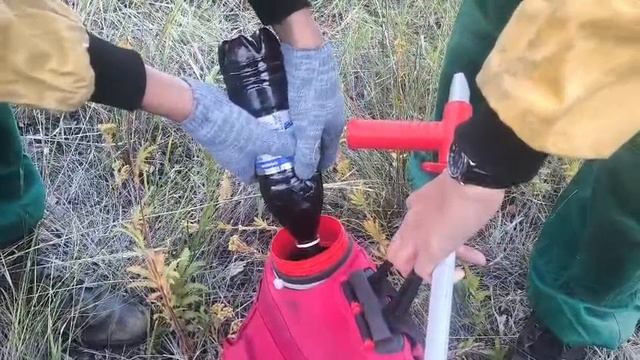 Федеральная Авиалесоохрана испытание нового реагента в Тыве заливка в РЛО