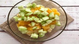 Салат с ананасами и апельсинами