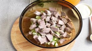 Салат со свиным языком