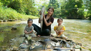 Ловим месяц рыбу, чтобы отвезти ее на рынок и продать. Жизнь во Вьетнаме