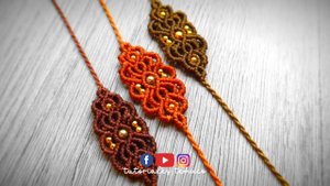 DIY Pulsera Rústica » 🧶 tutorial | como hacer pulsera con hilo y mostacillas | diy ● Macrame