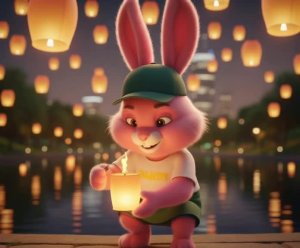 #DANDY #DandyPizzaSushi #ДэндиПиццаСуши #DANDYBunny #розовыйзайчик #фонарики #ночнойпарк #атмосфе...