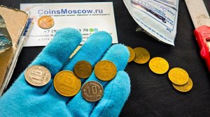 Распаковка письма с 10 копейками 1942 и разновидностями советских монет!