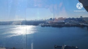 Колесо обозрения на Михайловской набережной в Новосибирске. Высота 67 м! Поехали!