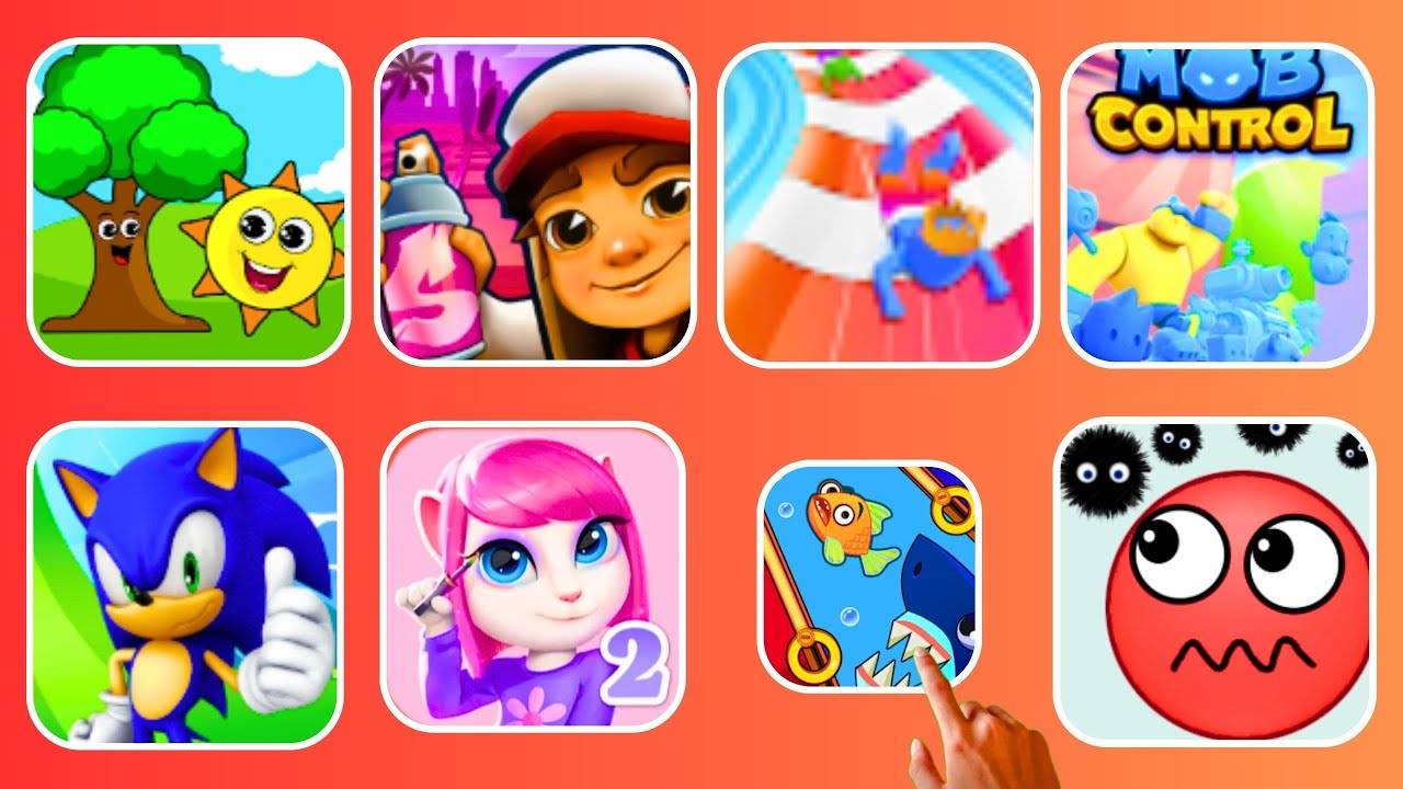 Sonic Dash, My Angela2, Save The Fish, Hide Ball смотреть онлайн