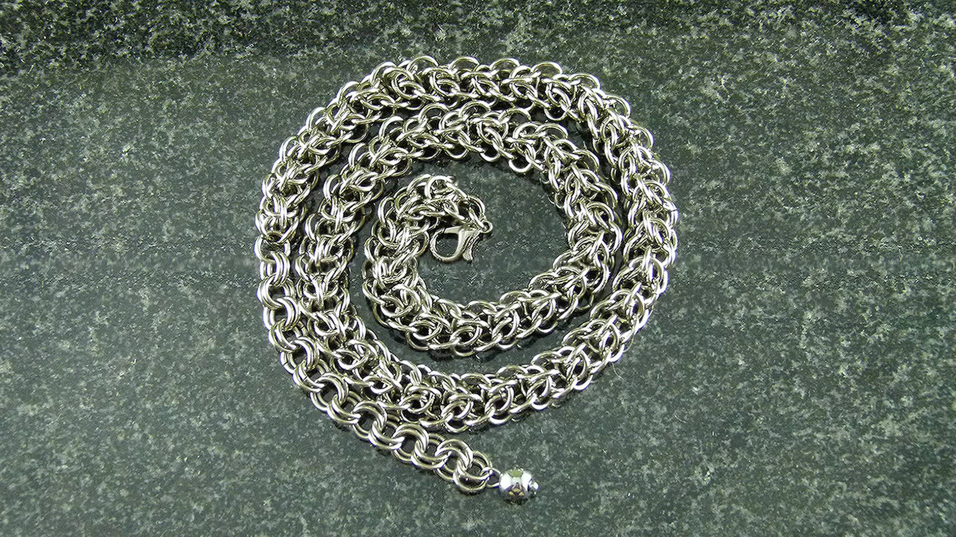 Water Lily. Кольчужная цепочка.