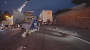 Жесткая авария на хайвэе