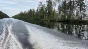 Изучаем Онежский канал. Добрались сюда за 15 минут с базы рыбака "Форпост Онега"