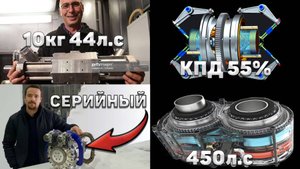 Технологии ДВС 2026: 1-Тактник, Свободный поршень, Космический-Ротор | Как это устроено?