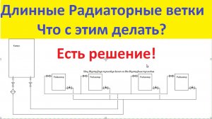 Длинные Радиаторные ветки - что с этим делать?