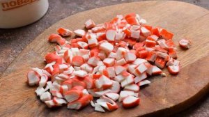 Салат из крабовых палочек без кукурузы