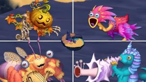 Остров Странников - 2 Волна Все Монстры, Песни и Анимации (My Singing Monsters: Dawn of Fire)