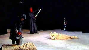 Репортаж о театре МИРТ и премьере спектакля "Покаяние Вийона". Материал тееканала НТВ.