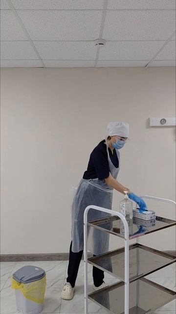 Последовательность надевания и снятия защитного фартука, медицинской маски, защитных очков, перчаток