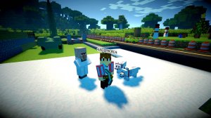 Житель деревни  никак не подозревал, что Новый год уже близко!  в майнкрафт |Андрюха Minecraft