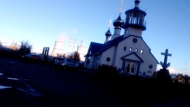 Храм Порт-Артурской иконы Божией Матери в С-Пб. Вид снаружи. смотреть онлайн