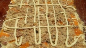 Салат Рождественское полено