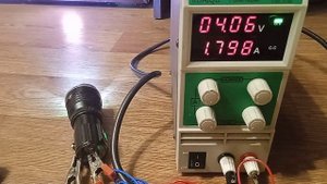 Энергопотребление фонаря в разных режимах