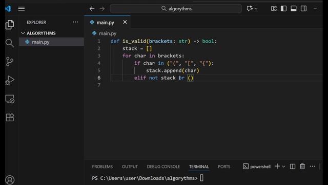 EASY. Leetcode. 20. Valid Parentheses смотреть онлайн
