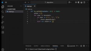 EASY. Leetcode. 20. Valid Parentheses