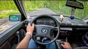 2001 BMW E36 Compact [316 i 105HP] |0-100| POV Test Drive #1687 Joe Black
