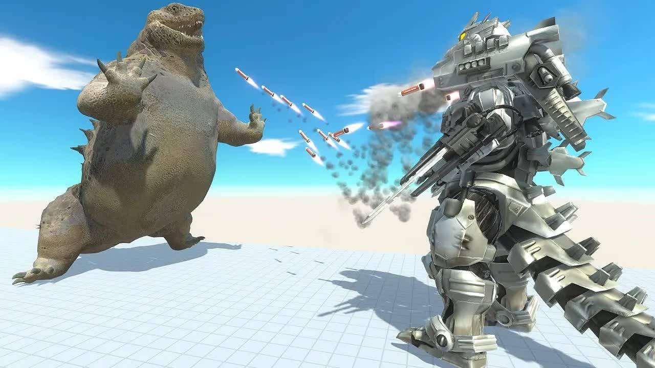 ARBS: Годзилла с Вратами Эволюции против Годзиллы! 🦖🔥 Animal Revolt Battle Simulator!