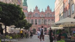 Прекрасный Балтийский Город! Пешая экскурсия по Гданьску в формате 4K 🇵🇱