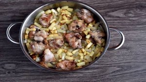 Рагу из курицы и тыквы