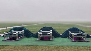 Уникальная церемония прощания: одновременная установка пяти ритуальных лифтов