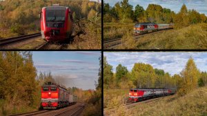 Золотая осень на перегоне Мордвес-Ожерелье | Часть 3