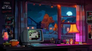 Ninja Arcade Room ⧸⧸ 80s Synthwave & Lofi Focus Music for Coding