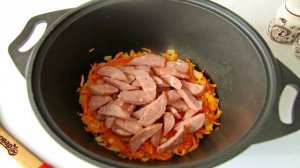 Рагу с краковской колбасой