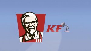 Лампа Luxo с поддельным логотипом Kfc
